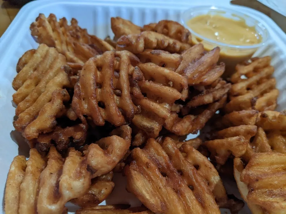 Waffle Fries with Cheese
